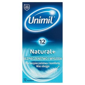 Unimil Natural, prezerwatywy lateksowe, 12 szt.