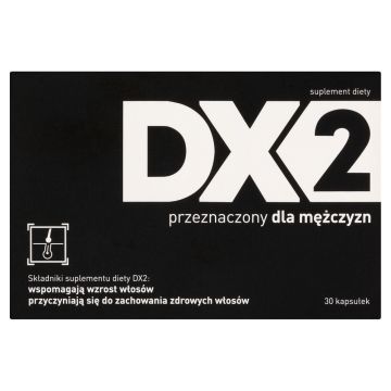 DX2, wzmacniający włosy, przeznaczony dla mężczyzn, kapsułki, 30 szt.