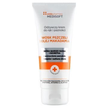 Anida, krem do rąk i paznokci z woskiem pszczczelim i olejem macadamia, 100ml