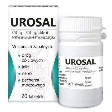 UROSAL, 300 mg+300 mg, tabletki, 20 szt.