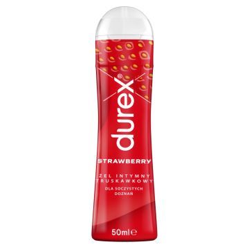 Durex Strawberry, żel intymny, 50 ml