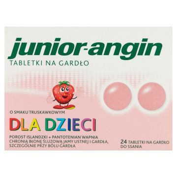 Junior angin, tabletki na gardło, 24 szt.
