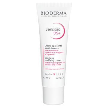 Bioderma Sensibio DS+ Creme, krem przeciw podrażnieniom, zmiękczający i wygładzający naskórek, 40 ml