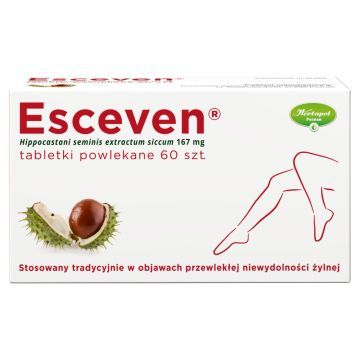 Esceven, 167 mg, tabletki powlekane, 60 sztuk