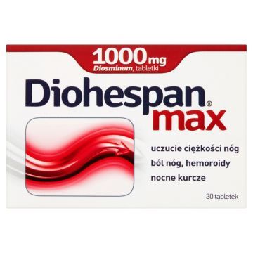 Diohespan max, 1000 mg, tabletki, 30 tabletek