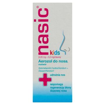 Nasic Kids, (0,05mg+5mg)/dawkę, aerozol do nosa, roztwór, 10 ml
