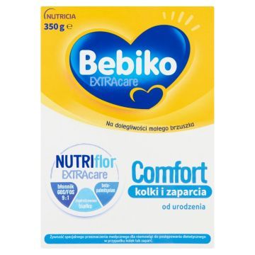 Bebiko Comfort Nutriflor Extracare, żywność specjalnego przeznaczenia dla niemowląt od urodzenia, 350 g