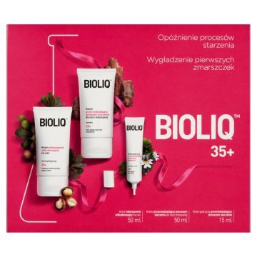 Zestaw Promocyjny Bioliq 35+, krem na dzień, cera mieszana, 50 ml + krem na noc, 50 ml + krem pod oczy, 15 ml