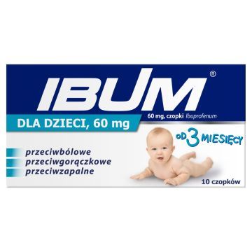 Ibum dla dzieci, 60 mg, czopki, 10 szt.
