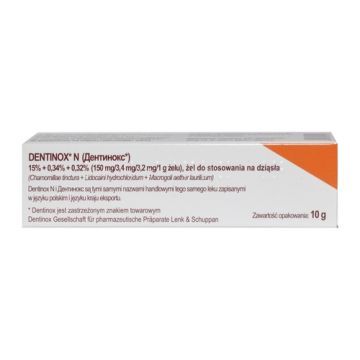 Dentinox N, zel na dziasla,(i.row),Delf,Bulgaria, 10 g