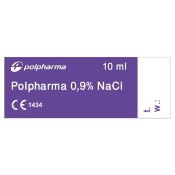 Polpharma 0,9% NaCL,roztwor chlorku sodu,10ml, 100 pojemn.