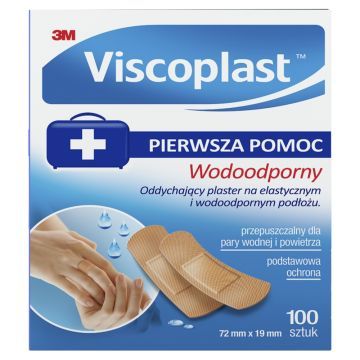 Viscoplast Wodoodporny, plastry, 72 mm x 19 mm, 100 szt.