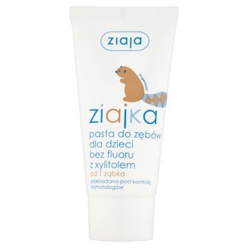 Ziajka, pasta do zębów bez fluoru, z xylitolem, 50 ml,, tuba