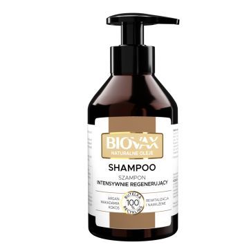 Biovax, Naturalne oleje do włosów suchych i zniszczonych, szampon, 200 ml