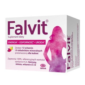 Falvit, tabletki drażowane, 30 szt.