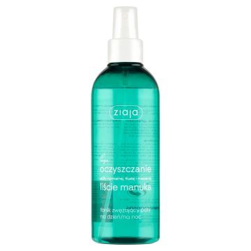 Ziaja Liście Manuka-Oczyszczanie, tonik zwężający pory na dzień/na noc, 200 ml