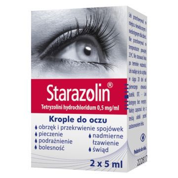 Starazolin, 0,5 mg/ml, krople do oczu, 2 x 5 ml