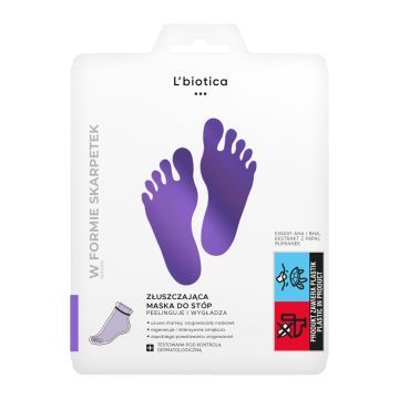 L'Biotica Maska Do Stóp, złuszczająca,40ml (nasączone skarpetki)