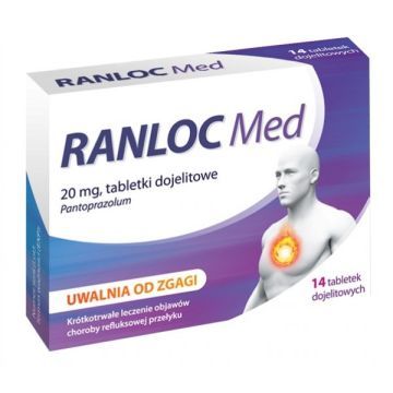Ranloc Med, 20 mg, tabletki dojelitowe, 14 sztuk