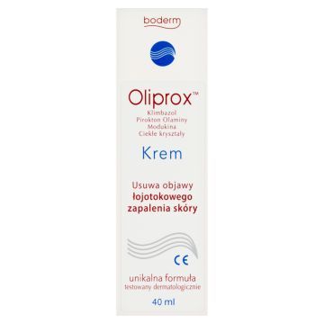 Oliprox, krem usuwający objawy łojotokowego zapalenia skóry, 40 ml
