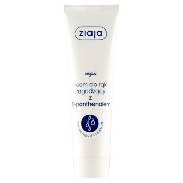 Ziaja, łagodzący krem do rąk z D-patnthenolem, 100 ml