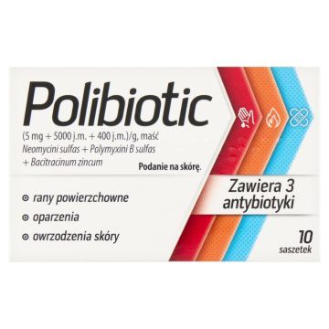 Polibiotic, maść w saszetkach, 1 g, 10 szt.