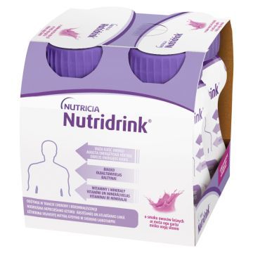 Nutridrink, smak owoców leśnych, płyn, 4 x 125 ml