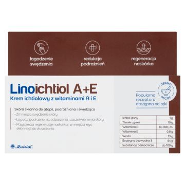 Linoichtiol A+E, krem ichtiolowy, z witaminą A, E, 50 g
