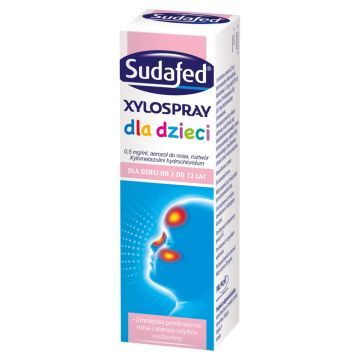 Sudafed XyloSpray dla dzieci, 0,5 mg/ml, aerozol do nosa, 10 ml