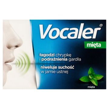 Vocaler mięta, pastylki do ssania, 12 szt.
