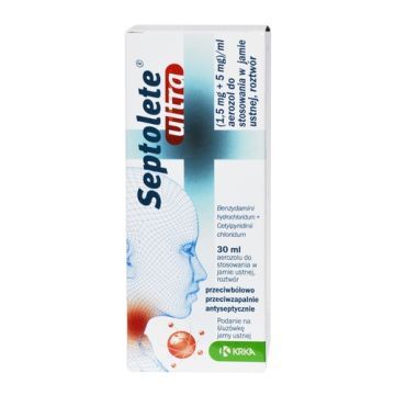 Septolete Ultra,(1,5mg+5 mg)/ml,aer.do stos.w j.ustn.,30 ml