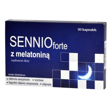 Sennio forte z melatonina, kaps.twarde, 30 szt