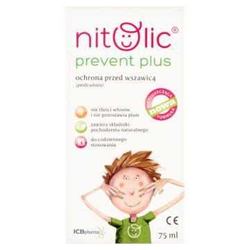 Pipi Nitolic Prevent Plus, spray przeciw wszawicy, 75 ml