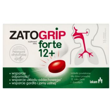 Zatogrip forte 12+, tabletki, 15 szt.