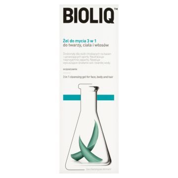 Bioliq Clean, żel do mycia 3 w 1 do twarzy ciała i włosów, 180 ml
