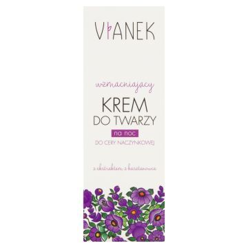 Sylveco Vianek, krem, do Sylveco Vianek, wzmacniający krem do twarzy na noc, 50 mltwarzy, wzmacn.,n/noc, 50 ml