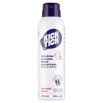 Kick the Tick Max Repelent Plus,aer,p/kom,mesz,klesz,200 ml