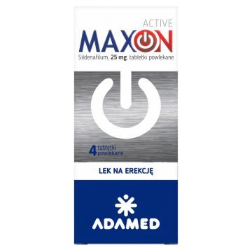 Maxon Active, 25 mg, tabletki powlekane, 4 szt.