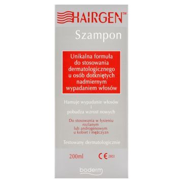 Hairgen, szampon przeciw wypadaniu włosów, pobudza wzrost nowych, 200 ml