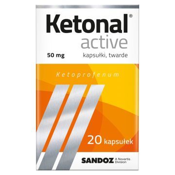 Ketonal Active, 50 mg, kapsułki twarde, 20 szt.