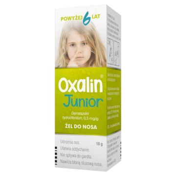 Oxalin Junior, 0,5 mg/g, żel do nosa, 10 g