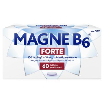 Magne B6 Forte, 100 mg+10 mg, tabletki powlekane, 60 szt.