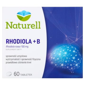Naturell Rhodiola + B, tabletki, 60 szt.