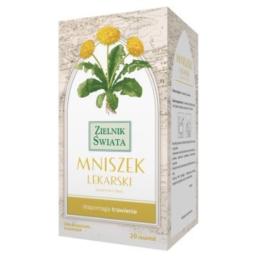 Zielnik Świata Mniszek lekarski, zioła do zaparzania w saszetkach, 20 szt.