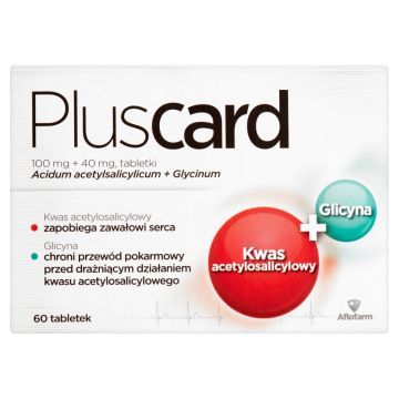 Pluscard, 100 mg + 40 mg, tabletki, 60 szt.
