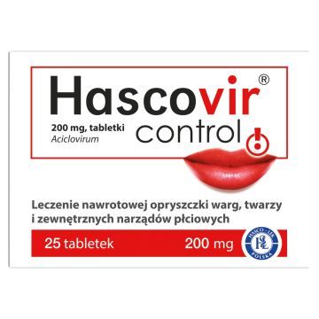 Hascovir Control, 200 mg, tabletki, 25 szt.