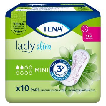 TENA Lady Slim Mini, specjalistyczne podpaski, 10 szt.