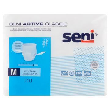 Seni Active Classic, majtki chłonne, medium, 10 szt.