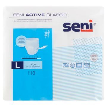 Seni Active Classic, majtki chłonne, large, 10 szt.