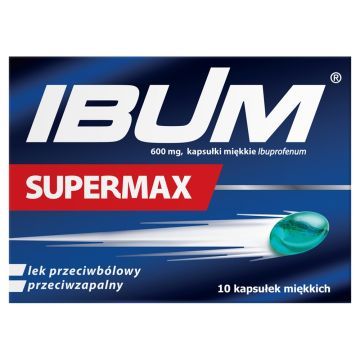 IBUM SUPERMAX, 600 mg, kapsułki, miękkie, 10 szt.